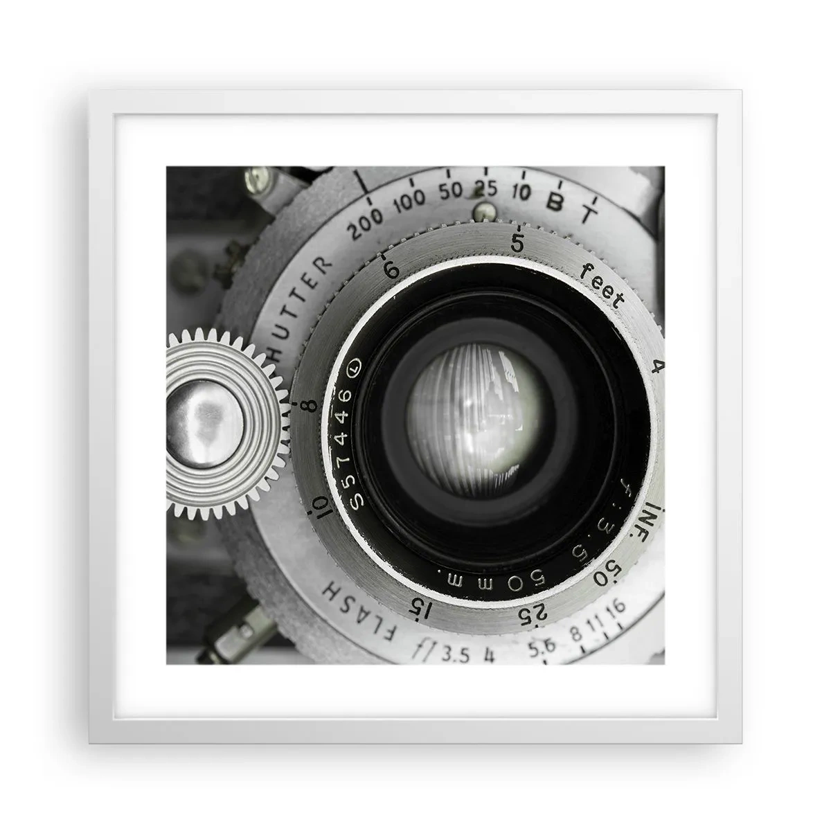 Pôster em moldura branca - Uma história sobre Hollywood - 40x40 cm