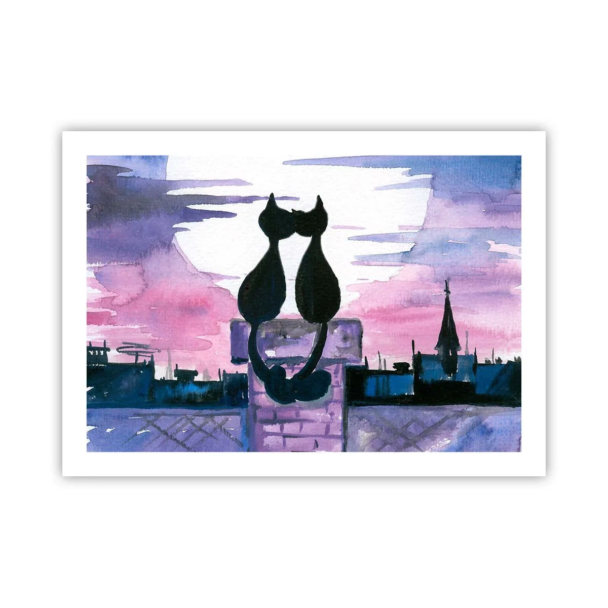 Pôster - Rendez-vous sob a lua - 70x50 cm