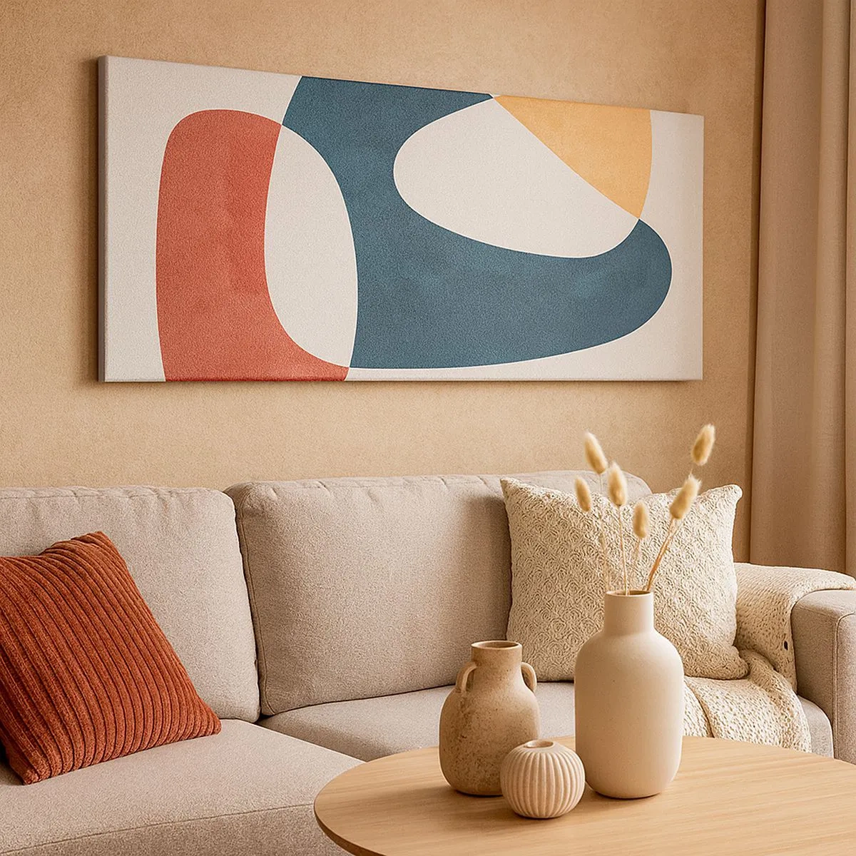 Quadro em tela - Influências e metamorfoses - 100x40 cm