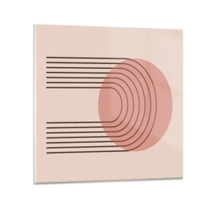 Quadro em vidro - Atração irresistível - 30x30 cm