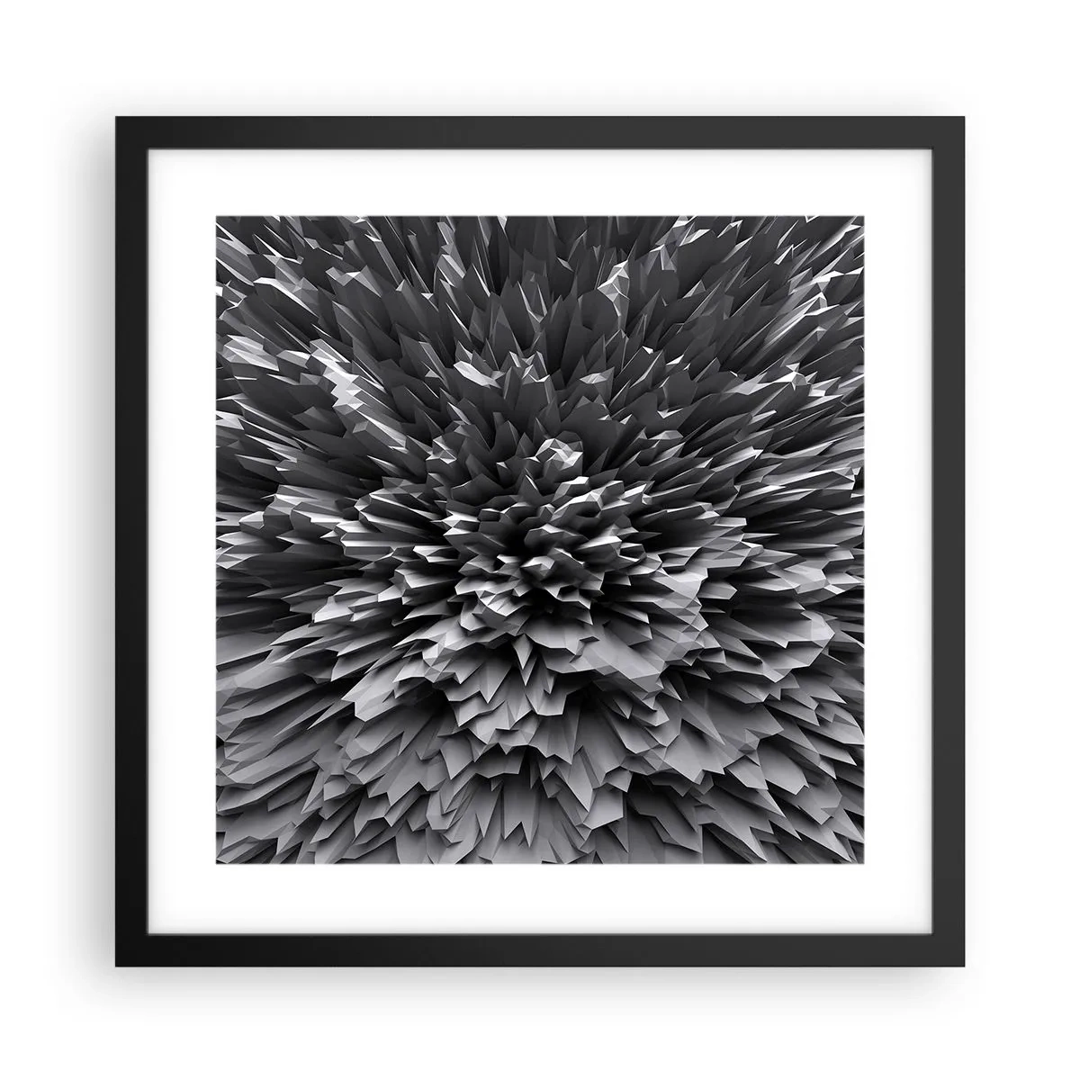 Pôster com moldura preta - Não pode ficar mais difícil do que isso - 40x40 cm