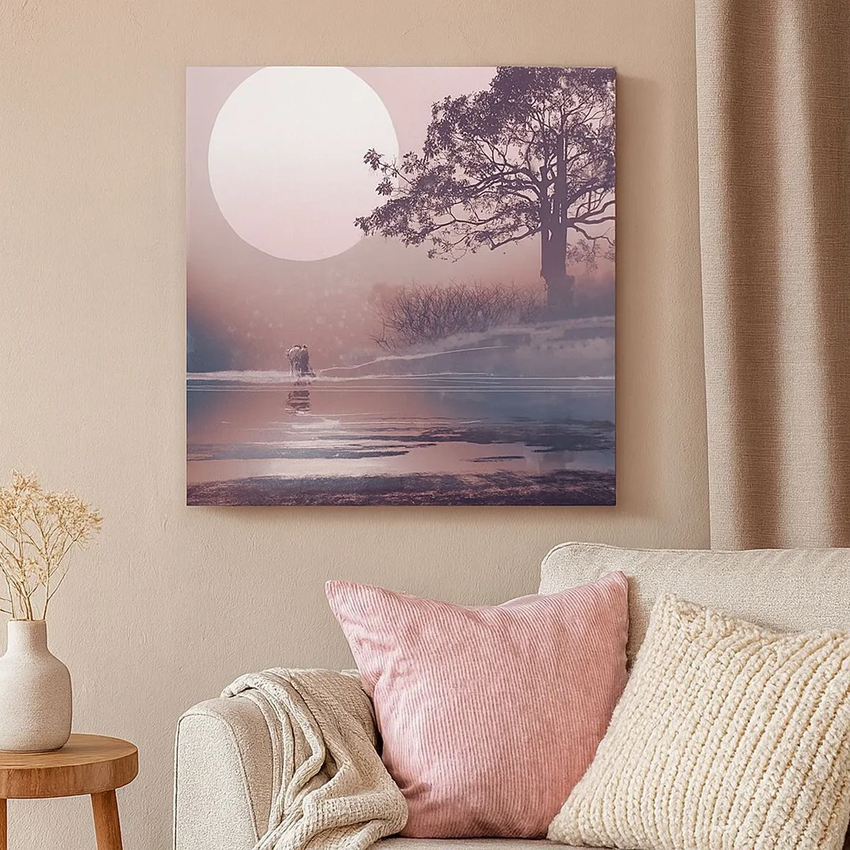 Quadro em tela - Maravilhas da noite - 30x30 cm