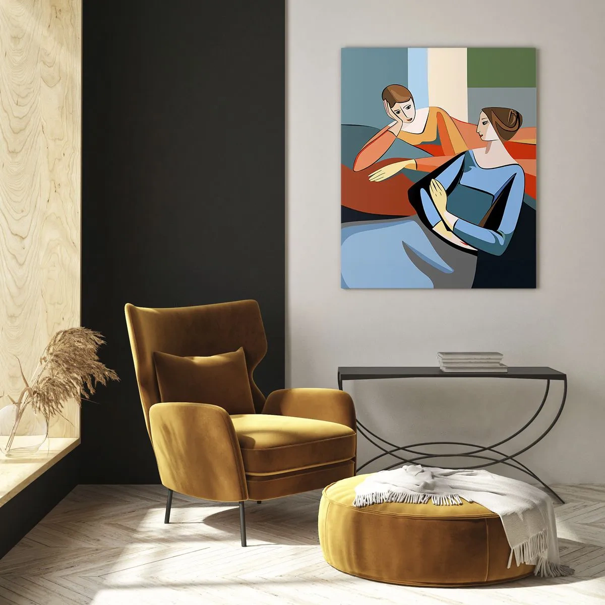 Quadro em vidro - Um momento de confiança - 50x70 cm