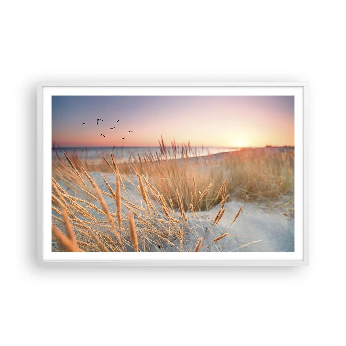 Pôster em moldura branca - Uma canção de embalar do Báltico - 91x61 cm