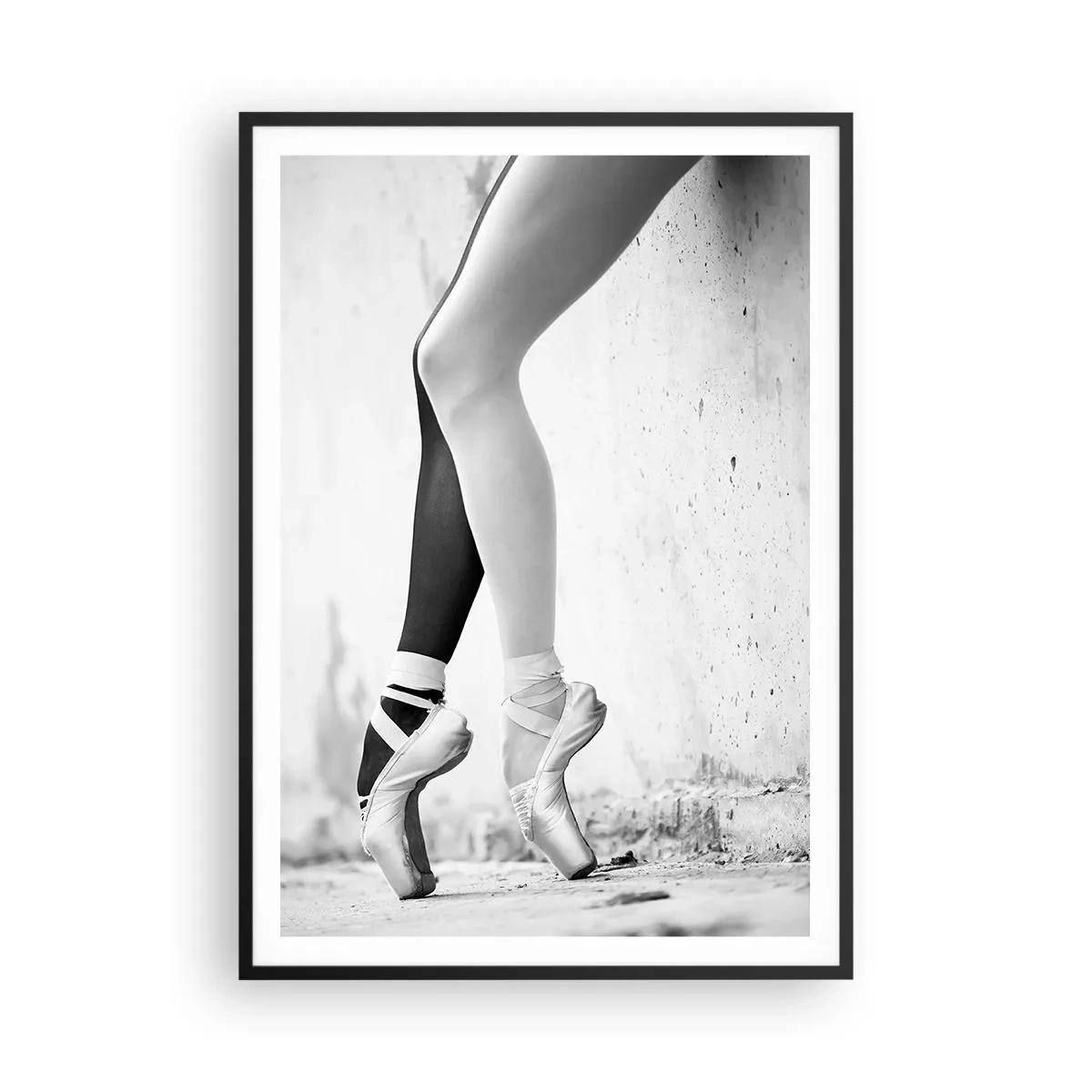 Pôster com moldura preta - Bailarina, voilá! - 70x100 cm