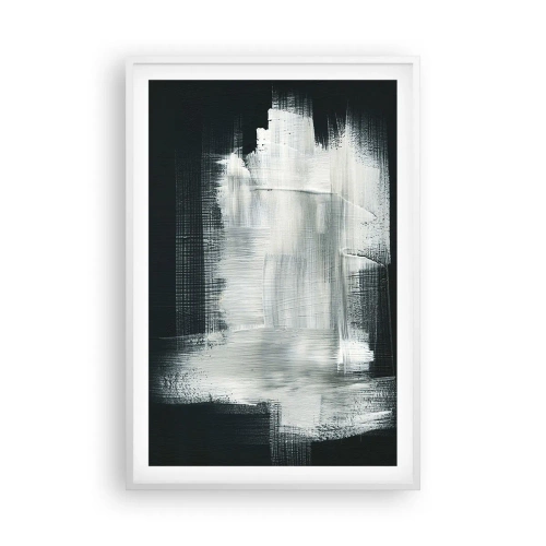 Pôster em moldura branca - Entrelaçado na vertical e horizontal - 61x91 cm