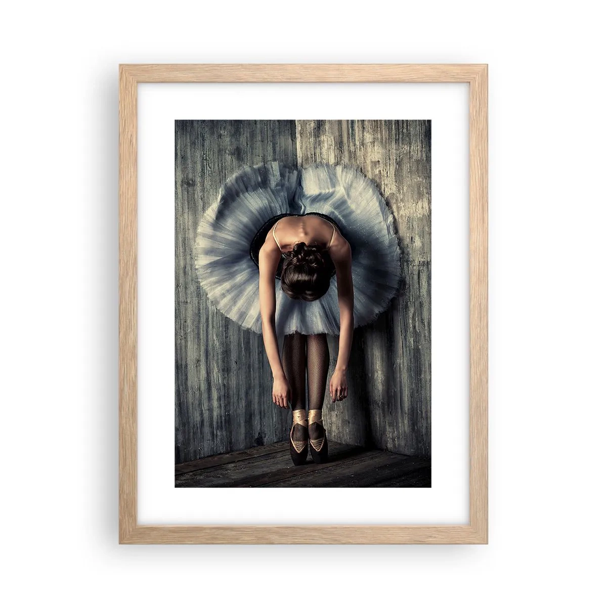 Pôster com moldura de carvalho claro - Quando a música desaparece - 30x40 cm