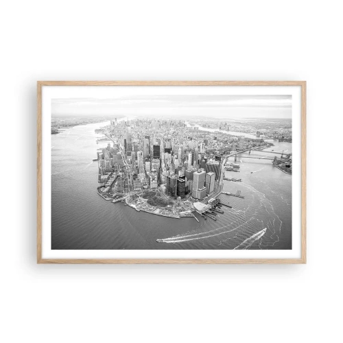 Pôster com moldura de carvalho claro - Como não amar? - 91x61 cm