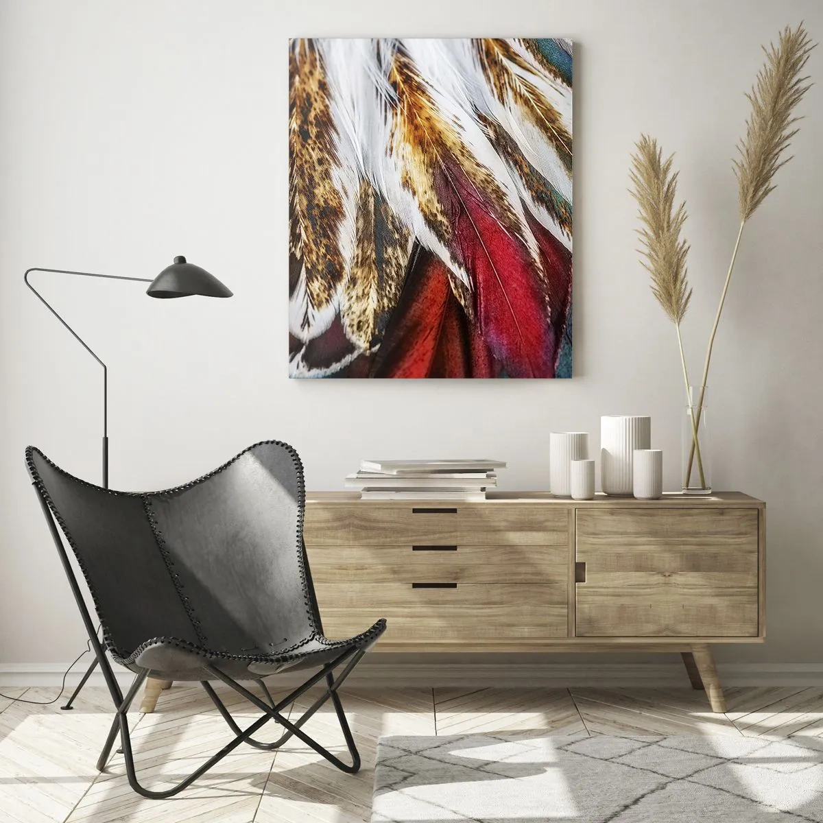 Quadro em vidro - Segredos de vôo - 50x70 cm