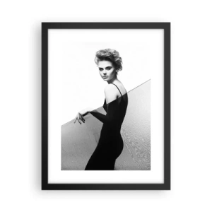 Pôster com moldura preta - Olhar magnético - 30x40 cm