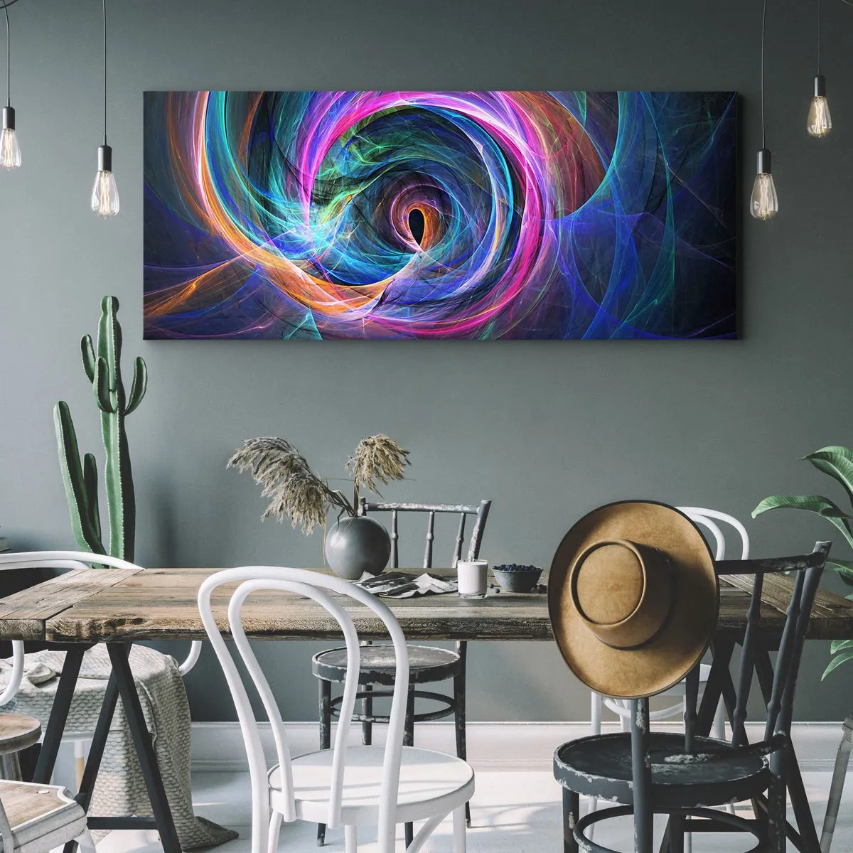 Quadro em tela - Para onde quer me levar? - 100x40 cm