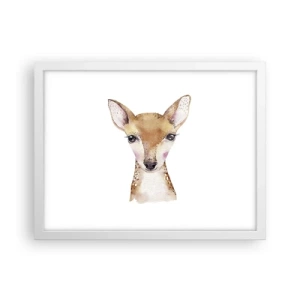 Pôster em moldura branca - A Natureza da Inocência - 40x30 cm