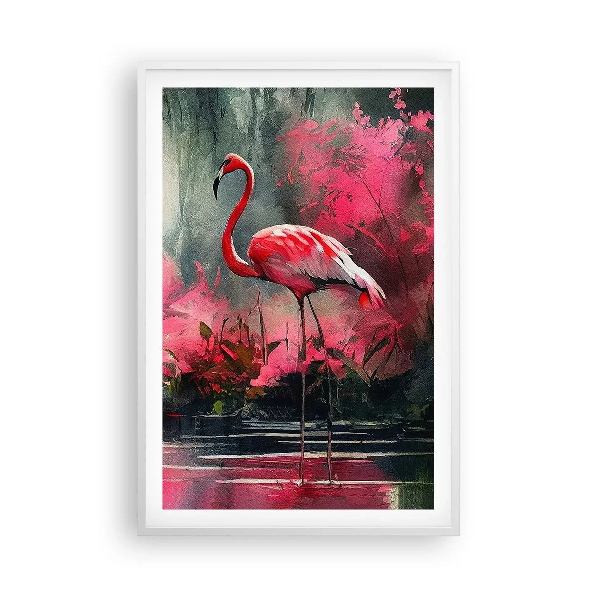 Pôster em moldura branca - Uma lição de graça natural - 61x91 cm