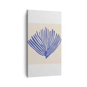 Quadro em tela - Ventilador azul - 45x80 cm