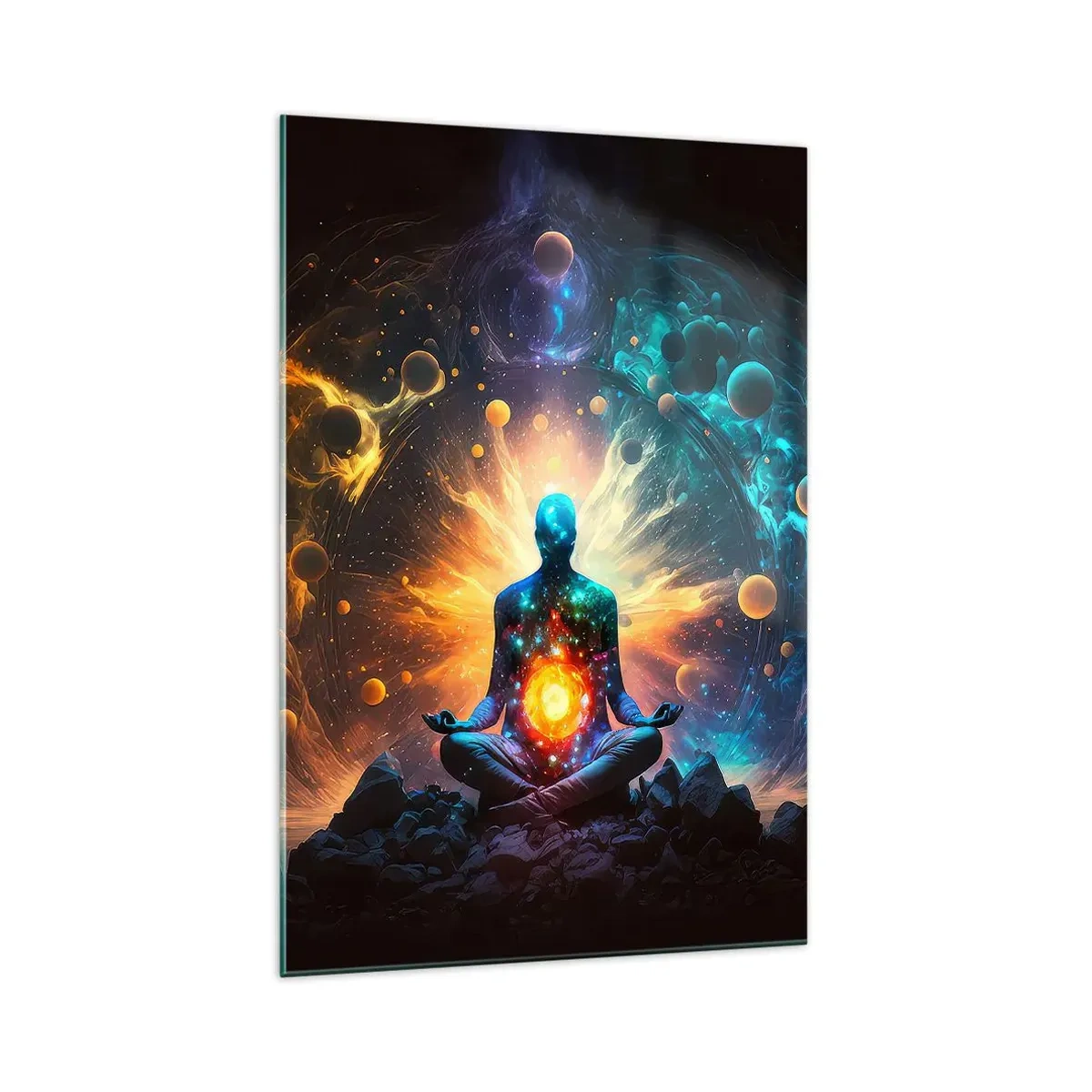 Quadro em vidro - Paz cósmica - 70x100 cm