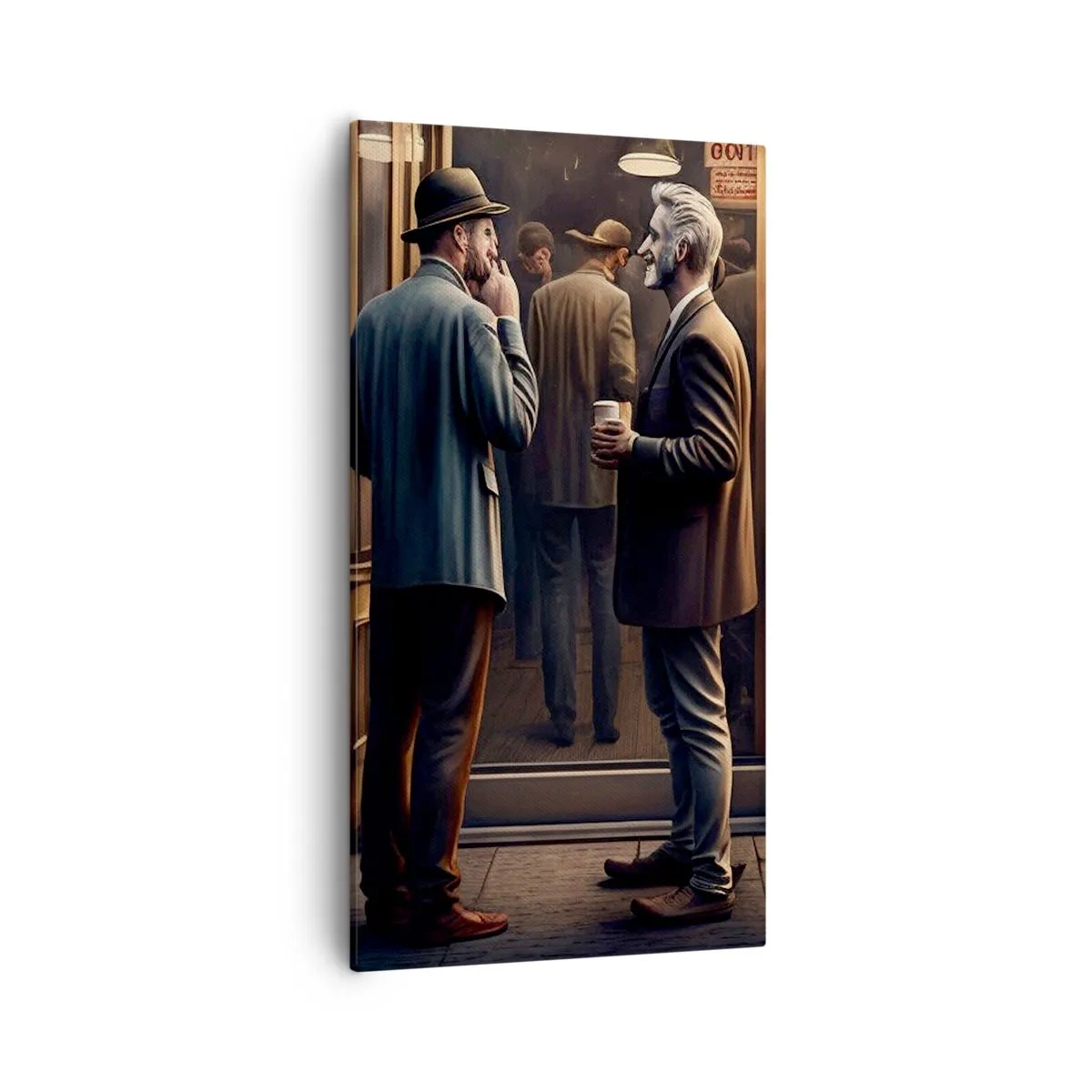 Quadro em tela - Boa hora do dia - 55x100 cm