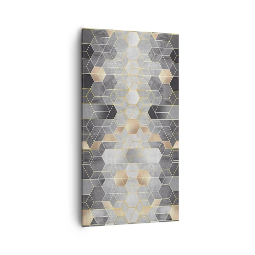 Quadro em tela - Composição do diamante - 55x100 cm