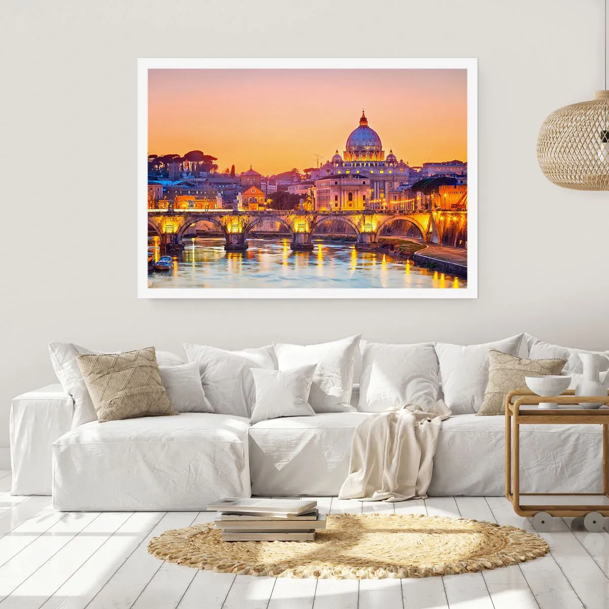 Pôster - Crepúsculo sobre a Cidade Eterna - 40x30 cm
