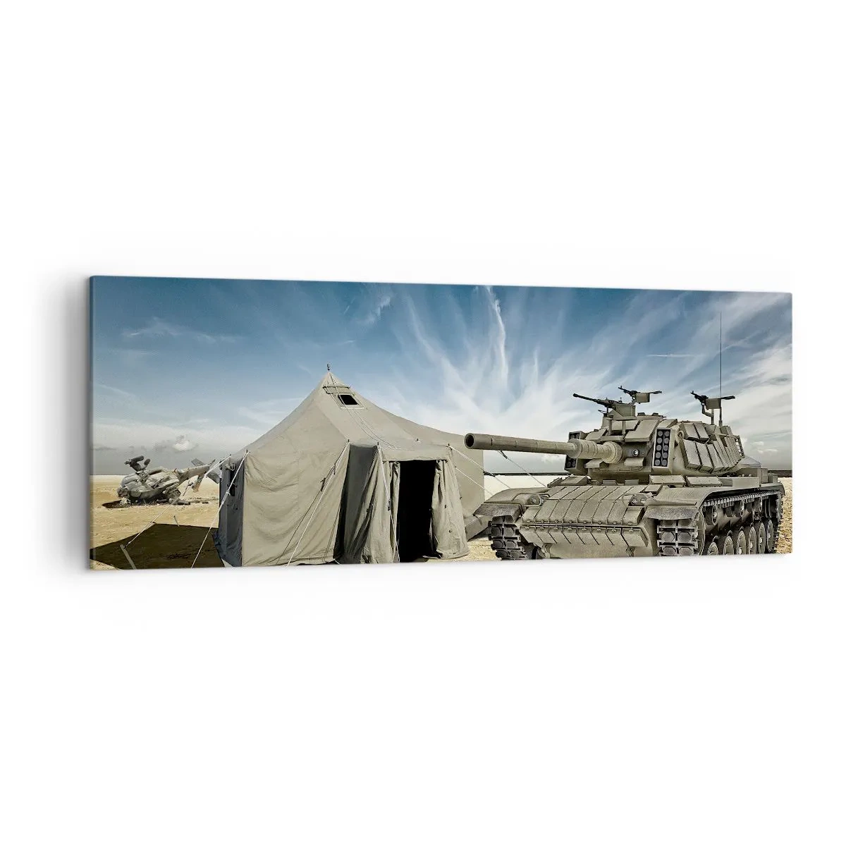 Quadro em tela - Sonho militar - 140x50 cm