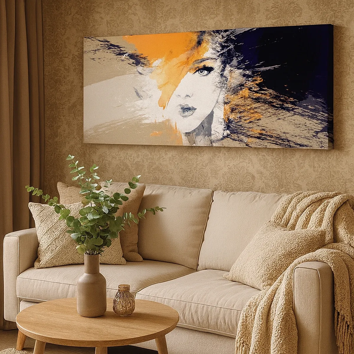 Quadro em tela - E fez-se a luz - 30x30 cm