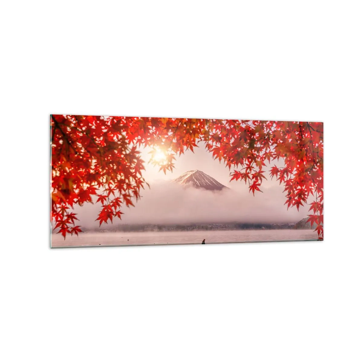 Quadro em vidro - No clima japonês - 120x50 cm