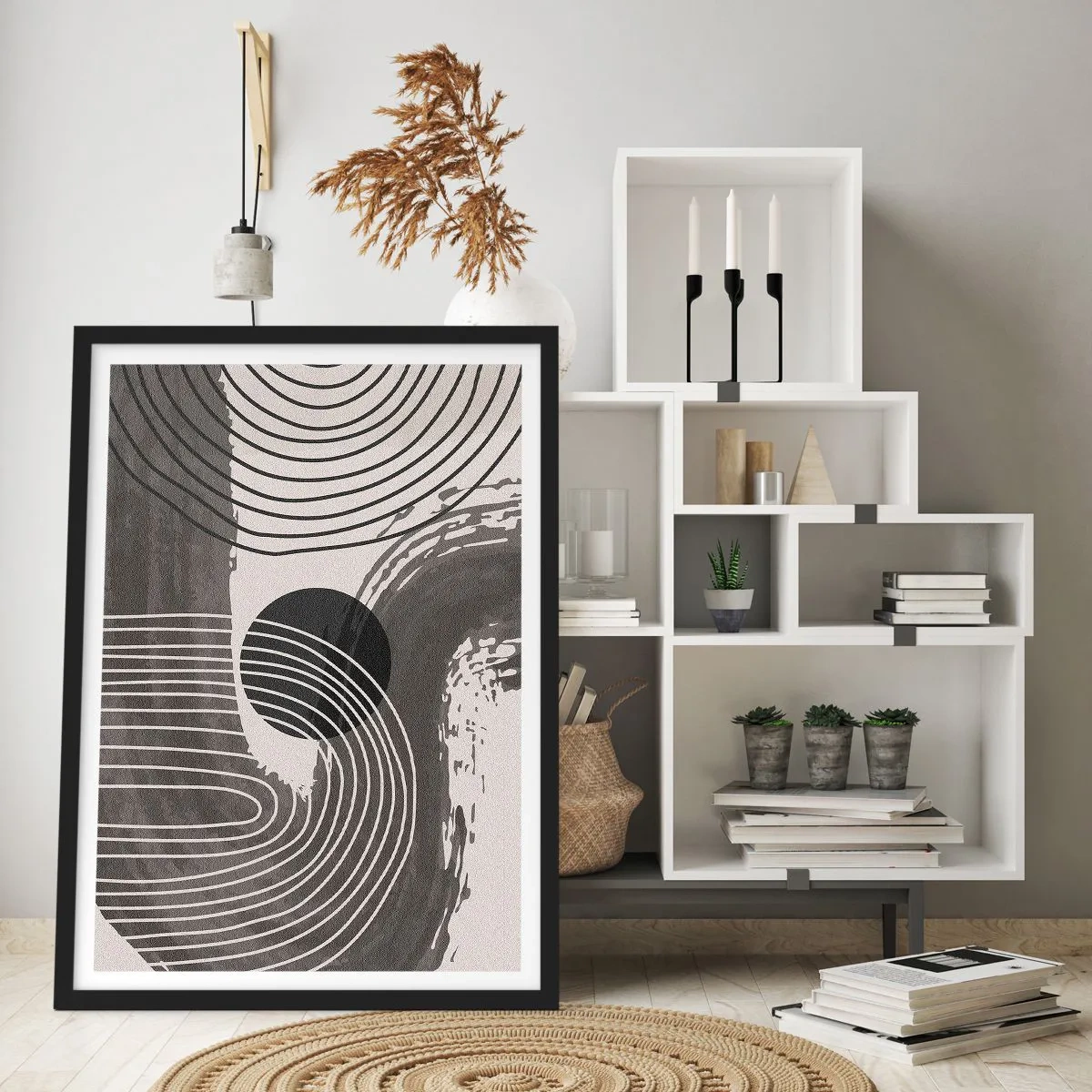 Pôster com moldura preta - O oval vence - 61x91 cm