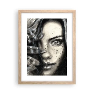 Pôster com moldura de carvalho claro - Beleza selvagem - 30x40 cm