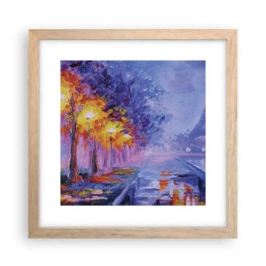 Pôster com moldura de carvalho claro - Uma caminhada dos sonhos - 30x30 cm