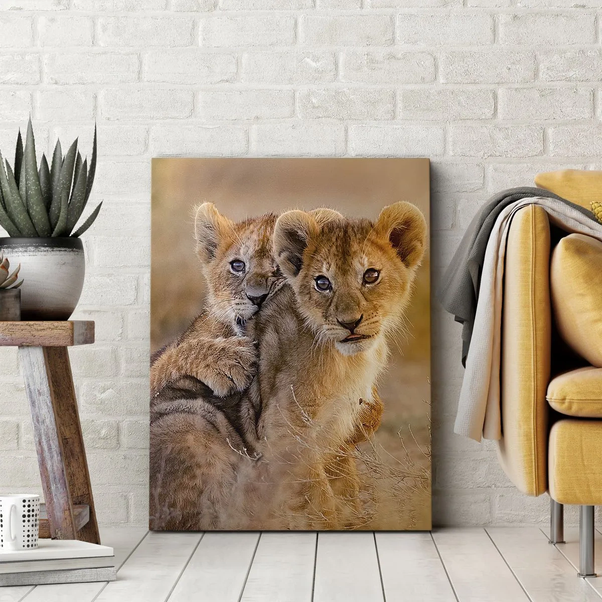 Quadro em tela - Não perturbe! Estamos a divertir-nos - 65x120 cm