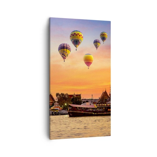 Quadro em tela - É aqui que nascem os contos de fadas - 45x80 cm