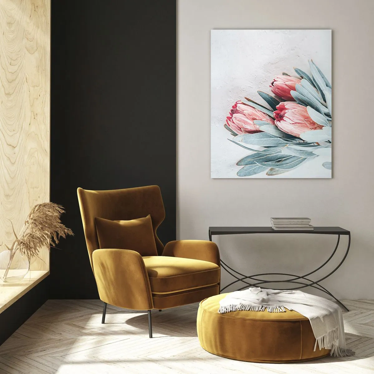 Quadro em vidro - Envergonhadas da sua própria beleza - 50x70 cm