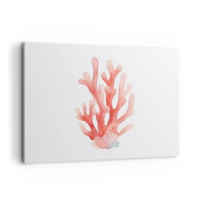 Quadro em tela - Coral de cor coral - 120x80 cm