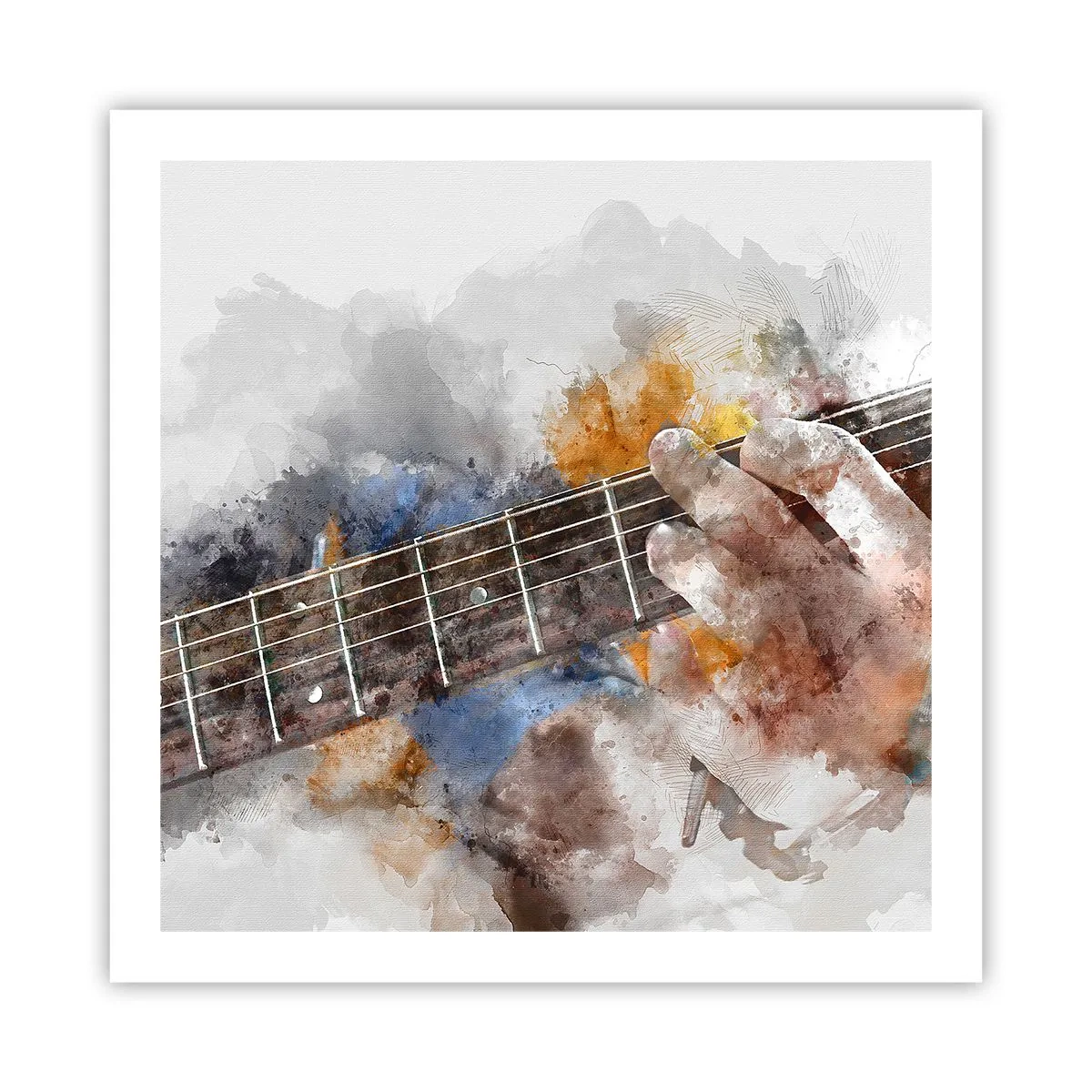 Pôster - Poesia entre as cordas - 60x60 cm