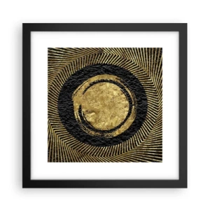 Pôster com moldura preta - Composição glamourosa - 30x30 cm