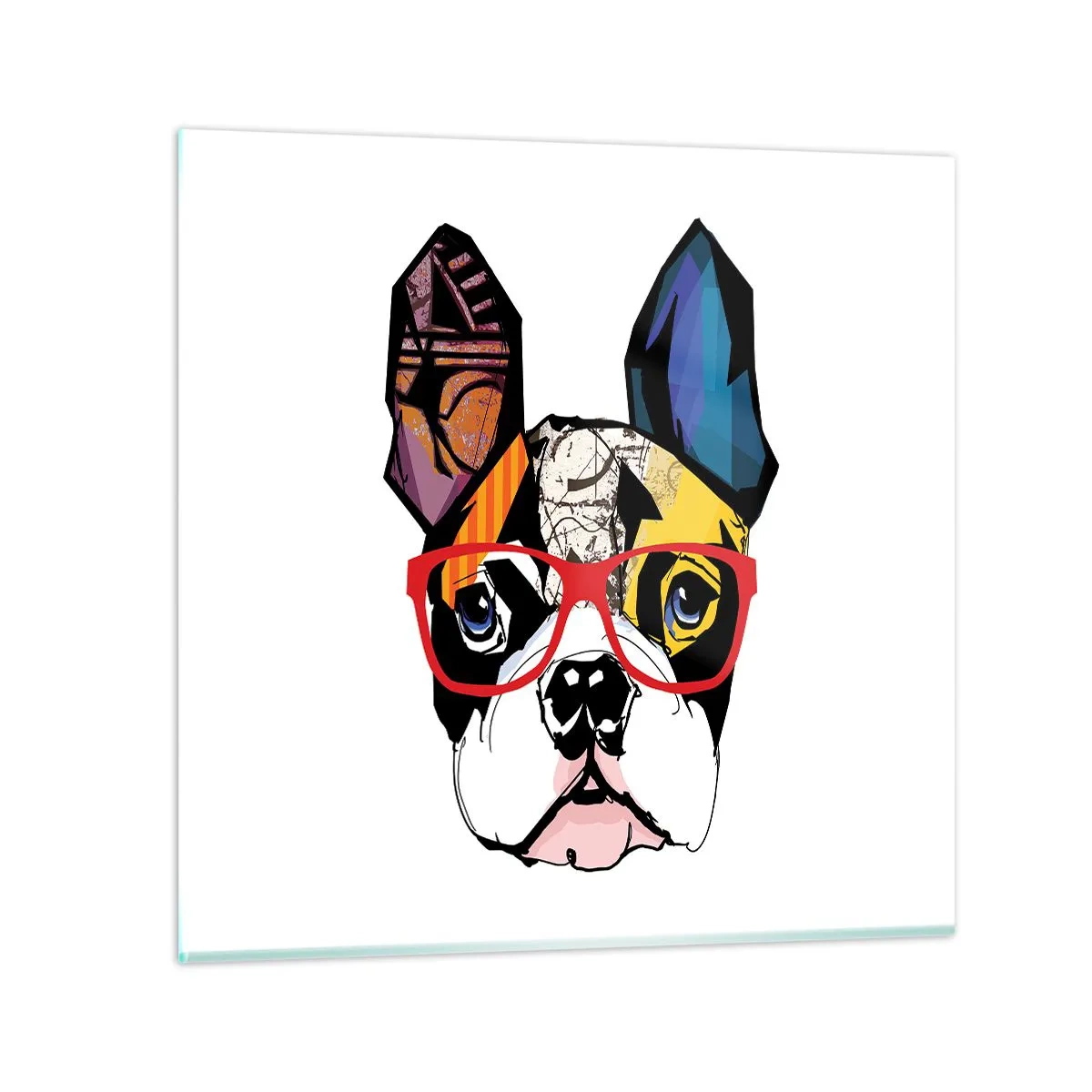 Quadro em vidro - Intelectual - 30x30 cm