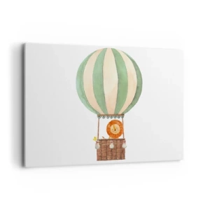 Quadro em tela - As viagens de Leon - 100x70 cm