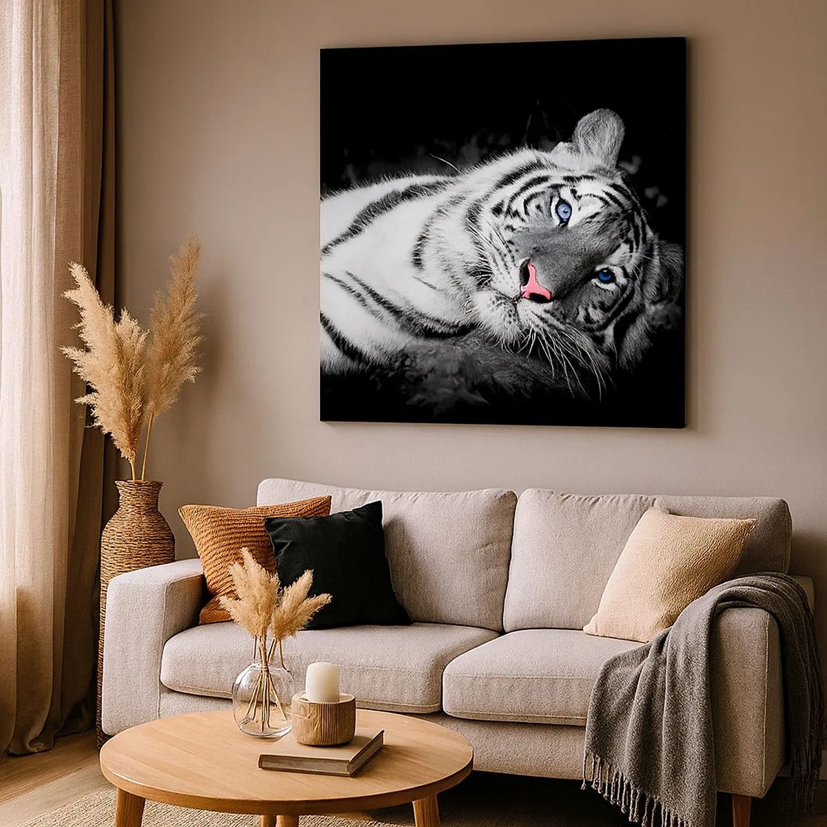 Quadro em tela - Selvagem e tranquilo - 30x30 cm