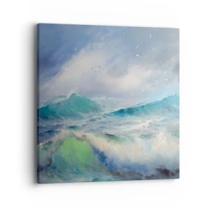 Quadro em tela - O vento uivava triunfalmente… - 40x40 cm