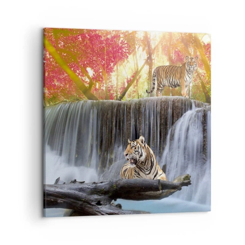 Quadro em tela - Paisagem surrealista - 50x50 cm