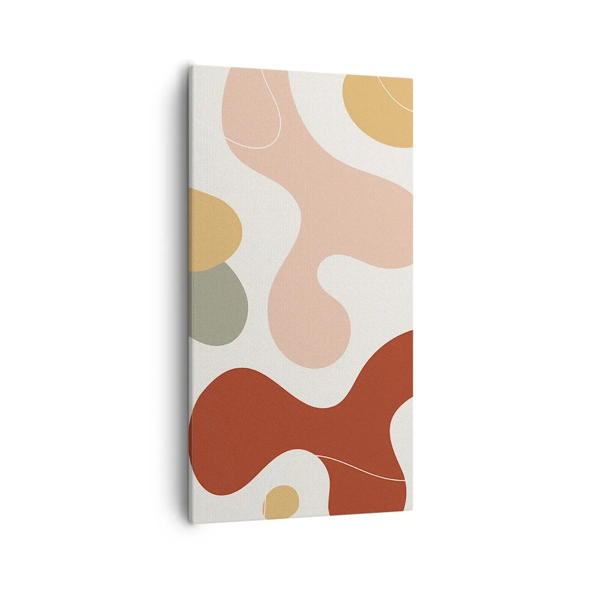 Quadro em tela - Ziguezagues ornamentais - 55x100 cm