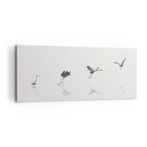 Quadro em tela - Quatro passos simples - 100x40 cm