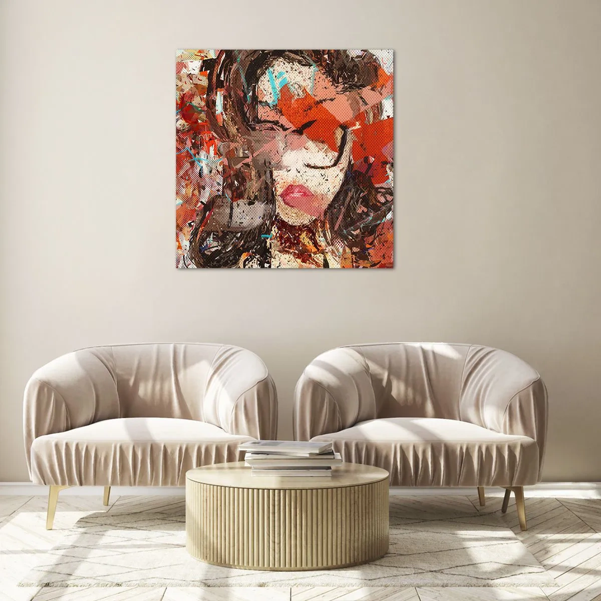 Quadro em vidro - Ninguém realmente me conhece - 30x30 cm