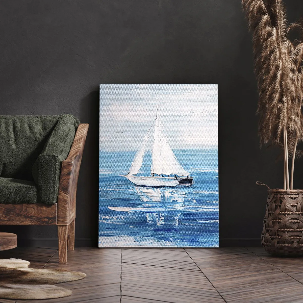 Quadro em tela - Com um amigo ao meu lado - 50x70 cm
