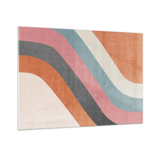 Quadro em vidro - Composição diagonal – movimento - 100x70 cm