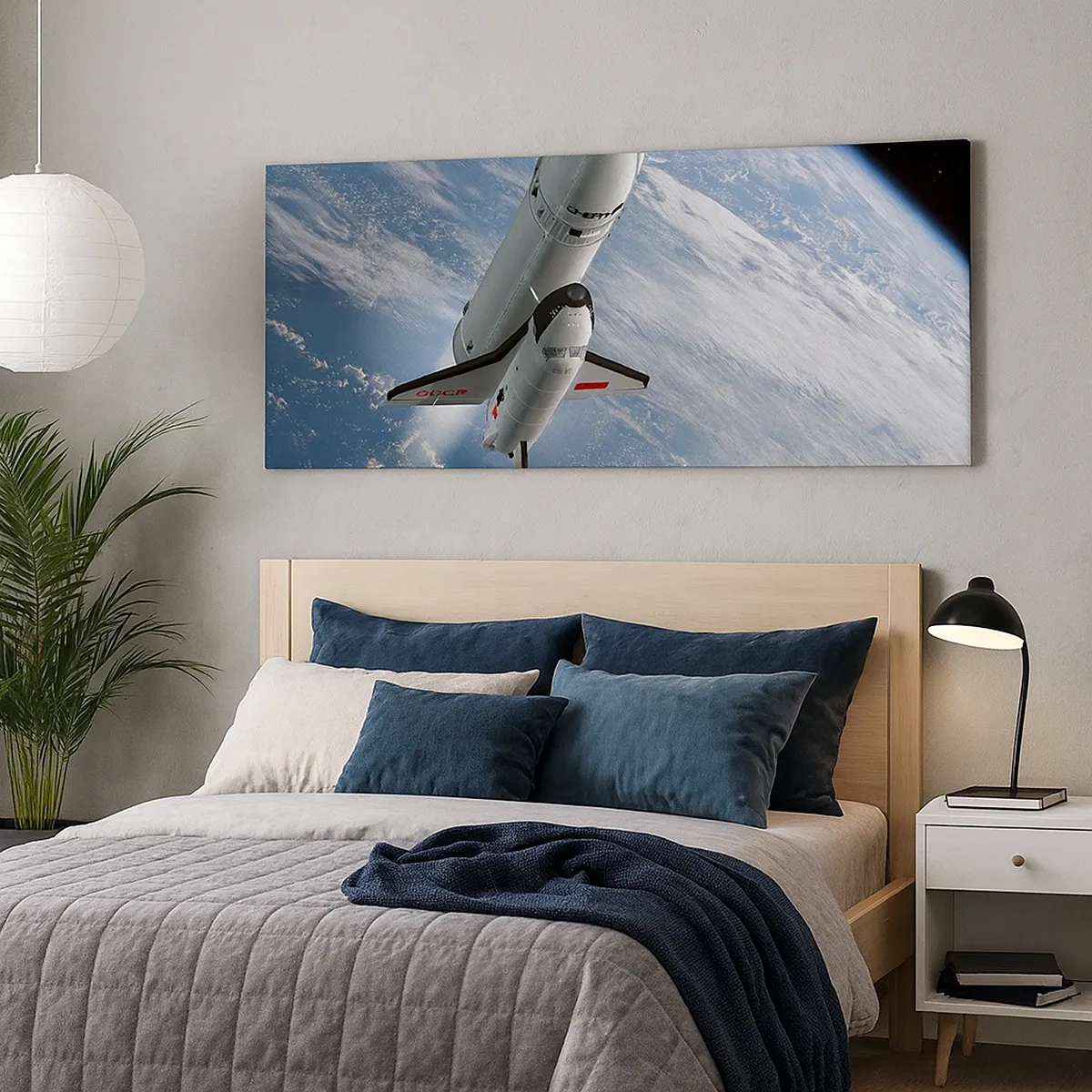 Quadro em tela - Ascensão cósmica - 30x30 cm