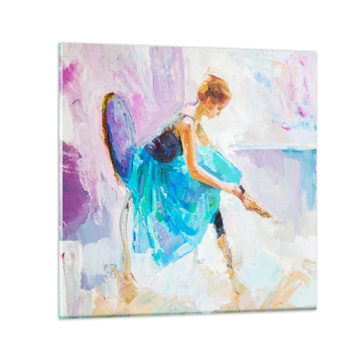 Quadro em vidro - Graça inefável, charme sutil - 30x30 cm