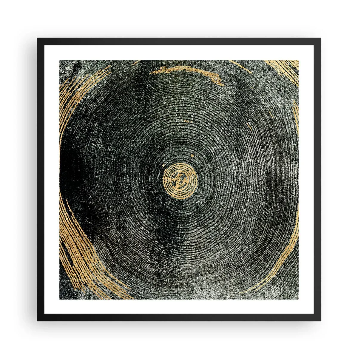 Pôster com moldura preta - Mudança e persistência - 60x60 cm