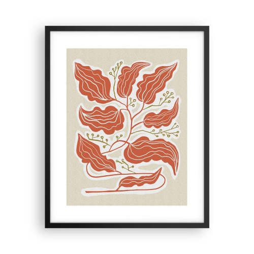 Pôster com moldura preta - Folclórico e coral - 40x50 cm