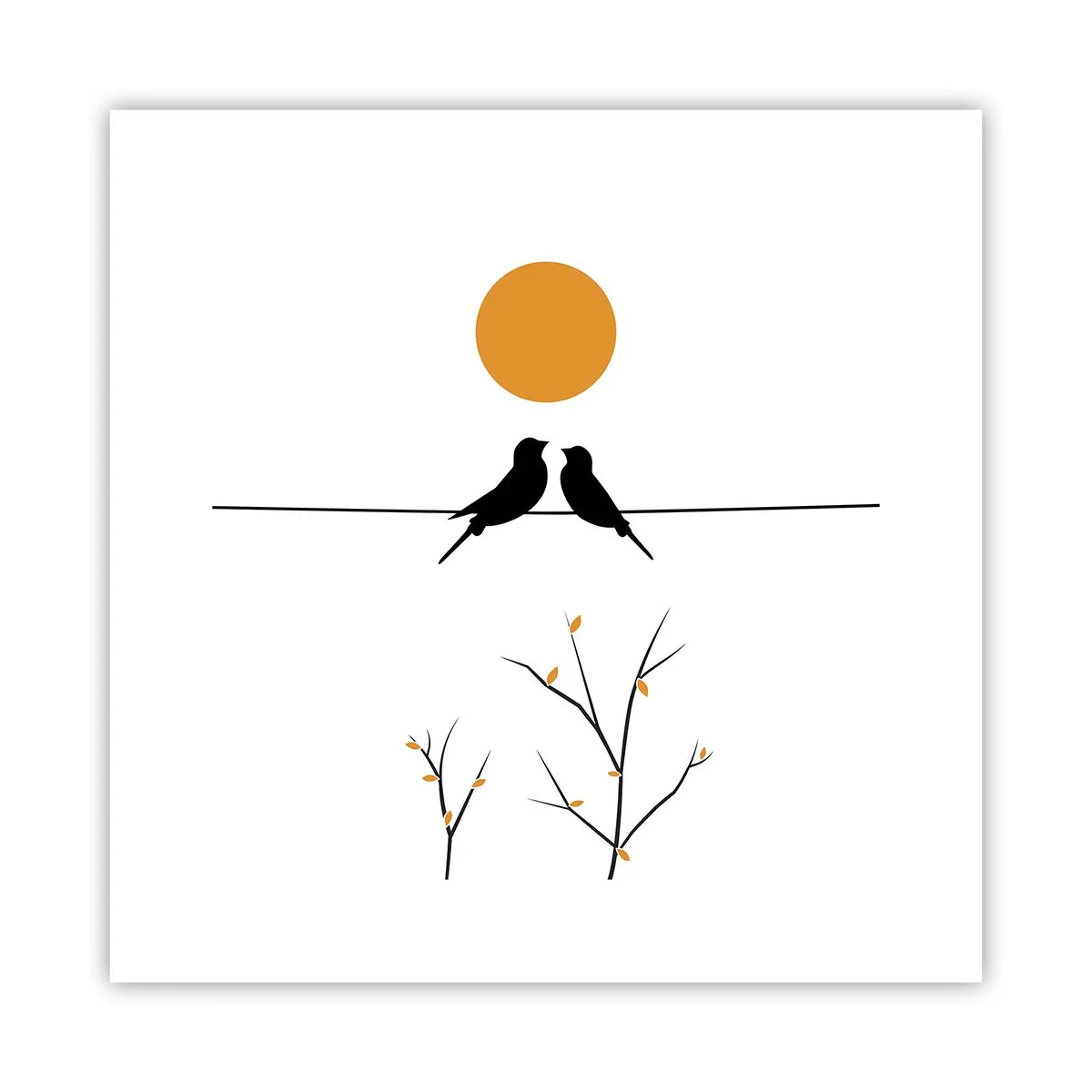 Pôster - A noite dos rouxinóis - 30x30 cm