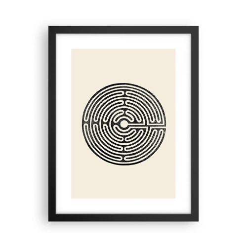 Pôster com moldura preta - Ordem misteriosa - 30x40 cm
